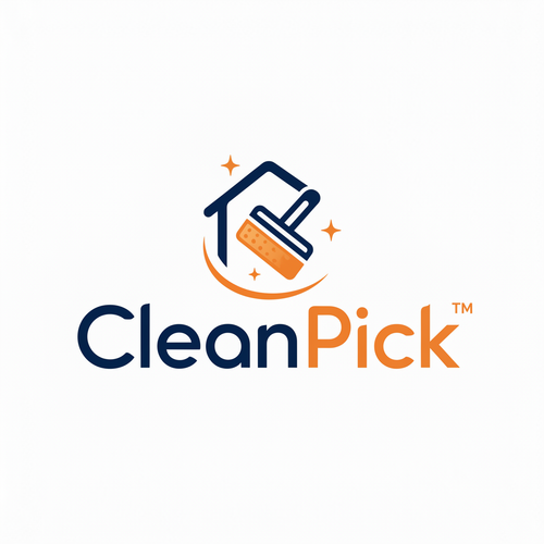CleanPick 주황색 로고